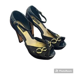 White‎ House Black Market Women's Heels Navy Size 8.5